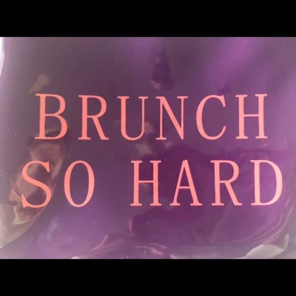 Brunch So Hard Purple Pouch / Clutch - Picture 4 of 5